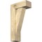 Ekena Millwork Traditional Block Rough Sawn Bracket w/ Offset Brace, Douglas Fir, 6"W x 14"D x 26"H BKT0604X14X26TRA05RDF - alternate 1
